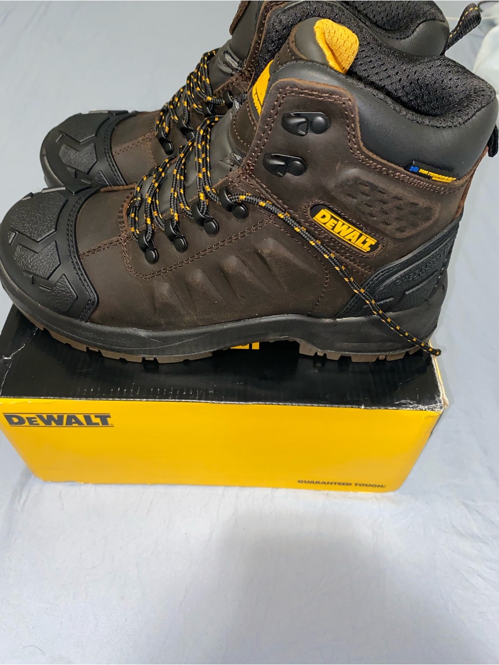 DeWalt Men's Brown & Black Safety Work Boots - Rugged Waterproof Construction
